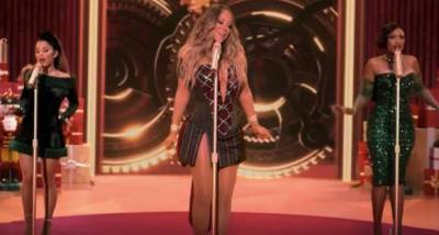 Mariah Carey joins forces with Ariana Grande & Jennifer Hudson; Recreates her iconic song Oh Santa; Watch - www.pinkvilla.com - Santa