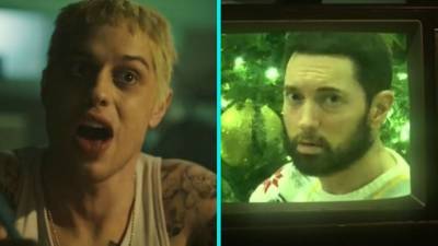 'SNL': Eminem Makes Surprise Cameo in Pete Davidson's Christmas Themed 'Stan' Parody - www.etonline.com - city Santa Claus