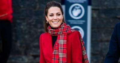 Kate Middleton stuns fans as she steps out in bold red coat whilst on royal tour - copy her look from £11.99 - www.ok.co.uk - Britain - city Cambridge