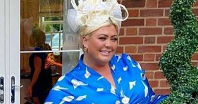 Gemma Collins shows off impressive three stone weight loss as she glams up to watch Ascot at home - www.ok.co.uk