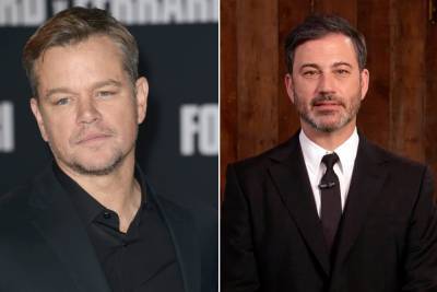 Matt Damon isn’t happy Jimmy Kimmel is taking a break from talk show - nypost.com