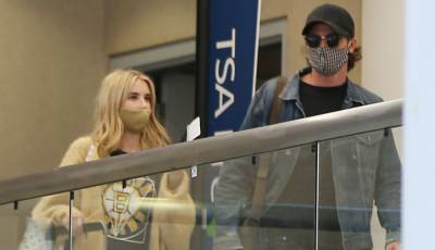 Emma Roberts & Garrett Hedlund Spotted at Airport After Pregnancy News - www.justjared.com - Los Angeles