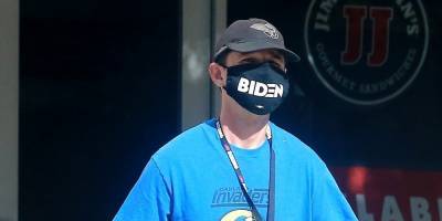 Shia LaBeouf Shows His Support for Joe Biden With His Face Mask - www.justjared.com - Los Angeles