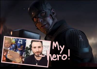 Chris Evans Revives Captain America To Call A Heroic 6-Year-Old Boy Who Saved His Little Sis From A Dog Attack! - perezhilton.com