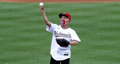 Dr. Fauci Throws First Pitch on MLB Opening Day, Completely Misses (Video) - www.justjared.com - New York - Washington - Columbia