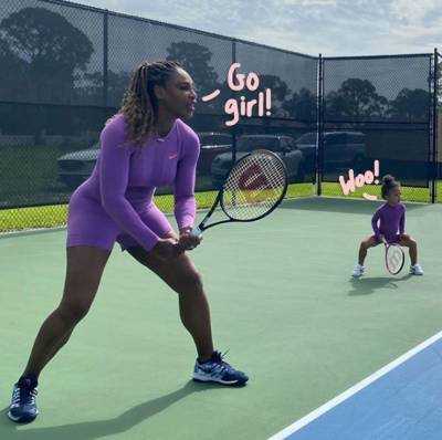 Serena Williams Shares Adorable Tennis Pics With Her 2-Year-Old Daughter Alexis Olympia! - perezhilton.com