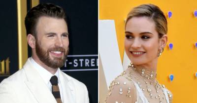 Chris Evans and Lily James Only Have Eyes for Each Other During Ice Cream Date at London Park - www.usmagazine.com - Boston - city London, county Park - county Evans
