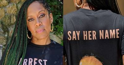 Regina King, Jessica Alba and More Stars Stand Together in a Black T-Shirt Demanding Justice for Breonna Taylor - www.usmagazine.com