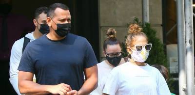Jennifer Lopez & Alex Rodriguez Head Out for the Day in NYC - www.justjared.com - New York