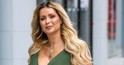 Nicola McLean shows off incredible cleavage in gorgeous olive green jumpsuit as she leaves TV studios - www.ok.co.uk - London