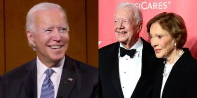 Jimmy & Rosalynn Carter Make Rare Appearance To Support Joe Biden As President - www.justjared.com