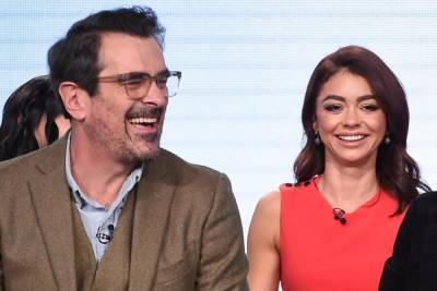 Modern Family's Sarah Hyland and Ty Burrell Reunite for ABC's Yours, Mine & Paul's - www.tvguide.com