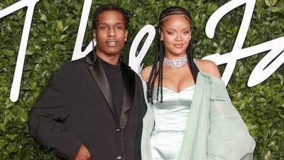 Rihanna Teases A$AP Rocky About His First Ever Red Carpet Outfit Buying Condoms In Cute Q A - hollywoodlife.com