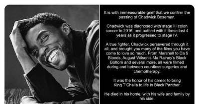 BREAKING: Black Panther actor Chadwick Boseman dies at 43 - www.msn.com - Los Angeles