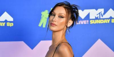 Bella Hadid Channeled the '90s in a Sheer Black Top at the 2020 MTV VMAs - www.elle.com - New York