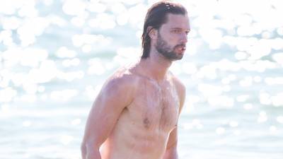 Patrick Schwarzenegger, 26, Looks Toned Like His Father, Arnold, While Going Shirtless During Beach Trip - hollywoodlife.com