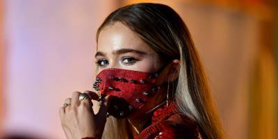 Haley Lu Richardson Wears Spiked Face Mask To 'Unpregnant' Drive-In Premiere With Barbie Ferreira - www.justjared.com - county Richardson - city Glendale