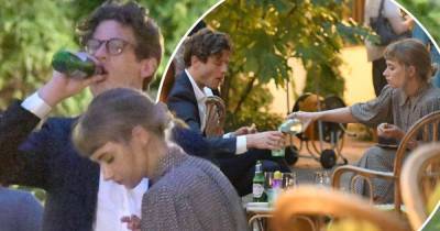 James Norton relaxes with his girlfriend Imogen Poots in Venice - www.msn.com - Italy - city Venice
