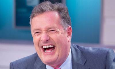 Piers Morgan hilariously falls off chair live on TV – watch video - hellomagazine.com - Britain