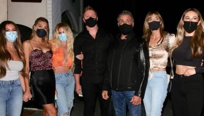 Sylvester Stallone's Family Went Out for Dinner with Reality Star Kim Zolciak's Family! - www.justjared.com - Santa Monica
