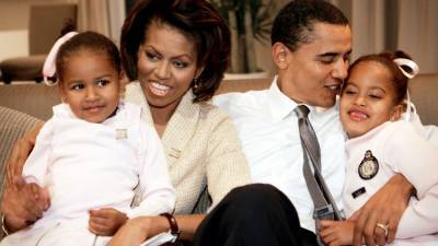Michelle Obama Jokes Her Daughters Have Gotten 'Sick' of Her and Barack Obama During Quarantine - www.etonline.com