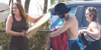 Adam Brody Goes Shirtless After a Beach Day with Wife Leighton Meester - www.justjared.com - Malibu