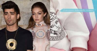Gigi Hadid shares photo of newborn daughter with gifts from Taylor Swift and Donatella Versace - www.msn.com