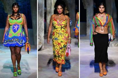 Plus-size models walk Versace runway at Milan Fashion Week, a first for the design house - www.foxnews.com - Italy