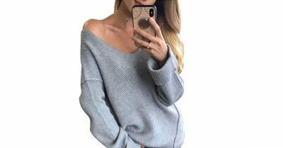 This Off-the-Shoulder Sweater Is Made for Mirror Selfies - www.usmagazine.com