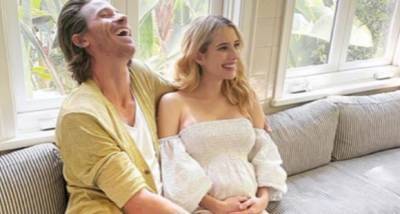 Emma Roberts puts baby bump on display while sharing pool selfie on Instagram; Wishes fans ‘Happy Labour Day’ - www.pinkvilla.com