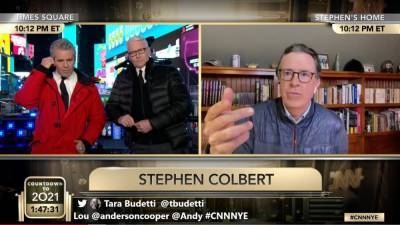 Stephen Colbert Offers Encouraging Words To Anderson Cooper And The World On New Year’s Eve - etcanada.com - county Anderson - county Cooper