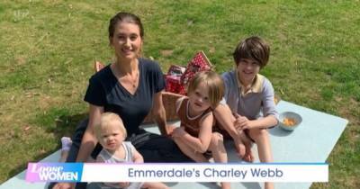 Emmerdale's Charley Webb discusses chaos of homeschooling 'feral' sons - www.manchestereveningnews.co.uk - county Bowie - city Buster, county Bowie