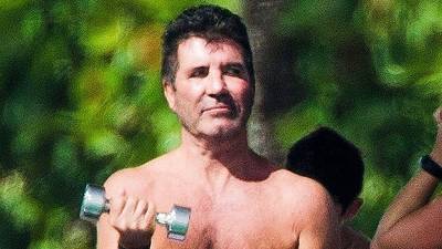 Simon Cowell, 61, Pumps Weights While Shirtless On A Boat In Barbados — Pic - hollywoodlife.com - USA - Barbados