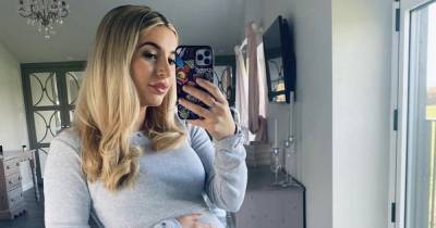 Dani Dyer glows as she showcases blossoming baby bump ahead of due date - www.ok.co.uk
