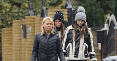 Mark Wright's mum Carol enjoys dog walk with daughters Jess and Natalya after coronavirus battle - www.ok.co.uk