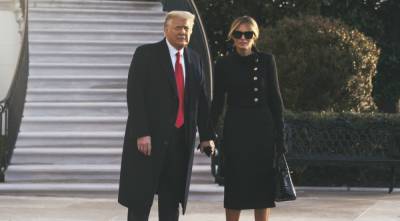 Donald Trump & Wife Melania Leave the White House for the Last Time - www.justjared.com - USA - Florida - state Maryland - Washington - county Andrews