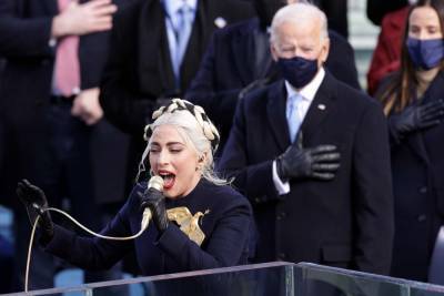 Lady Gaga belts out emotional national anthem at Biden inauguration - nypost.com