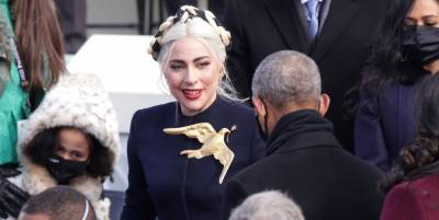 Lady Gaga Explains the Symbolism of Her Schiaparelli Inauguration Dress and Giant Dove Brooch - www.elle.com