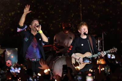 Coldplay Welcomes Surprise Guest Ed Sheeran For ‘Fix You’ At London Album Launch Concert - etcanada.com