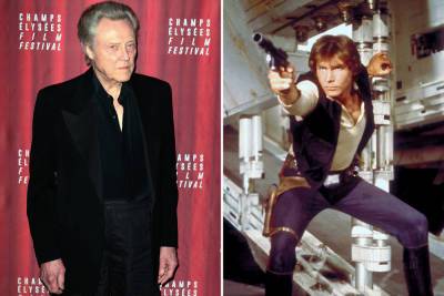 Christopher Walken on losing ‘Star Wars’ role to Harrison Ford: ‘I’d have been awful’ - nypost.com - county Harrison - county Ford