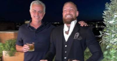 Jose Mourinho gives UFC legend and Man Utd fan Conor McGregor gift as pair meet - www.manchestereveningnews.co.uk - Italy - Manchester - Rome