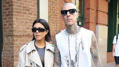 Kourtney Kardashian Travis Barker Step Out Before His Surprise ‘SNL’ Appearance - hollywoodlife.com - New York - city Hadestown