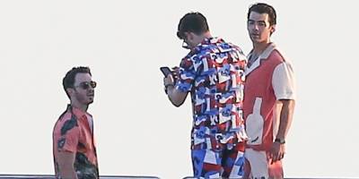 Joe Jonas Joins His Brothers Nick & Kevin on a Yacht After Being Spotted Filming for a Special Project - www.justjared.com - Miami - Florida