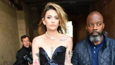 Paris Jackson Stuns In Blue Dress With Plunging Neckline At Paris Fashion Week — See Pic - hollywoodlife.com - Paris