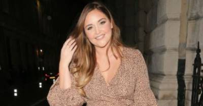 Jacqueline Jossa looks stunning in wrap dress on red carpet for solo night out - www.ok.co.uk - London