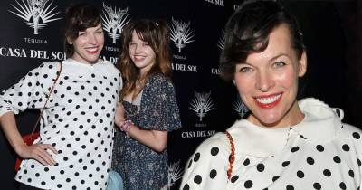 Milla poses with daughter Ever, 13, at book party - www.msn.com - Los Angeles