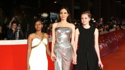Angelina Jolie Joined by Daughters Zahara and Shiloh at 'Eternals' Rome Premiere - www.etonline.com - Italy - Rome