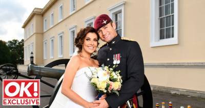 Kym Marsh weds Army Major fiance Scott Ratcliff in military wedding at Sandhurst - www.ok.co.uk - city Sandhurst
