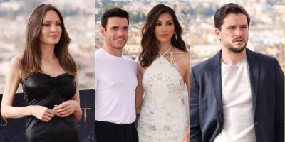 Angelina Jolie, Richard Madden, Gemma Chan, & Kit Harington Continue 'Eternals' Promo Tour! - www.justjared.com - Italy
