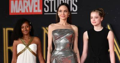 Angelina Jolie Brings Zahara and Shiloh to ‘Eternals’ Premiere in Rome: Photos - www.usmagazine.com - Rome